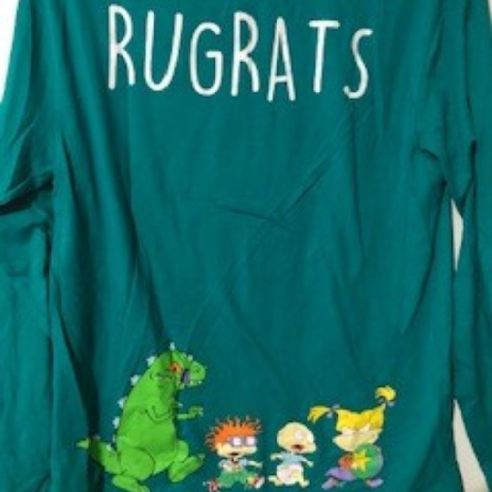 Rugrats Green Long Sleeve Printed Top